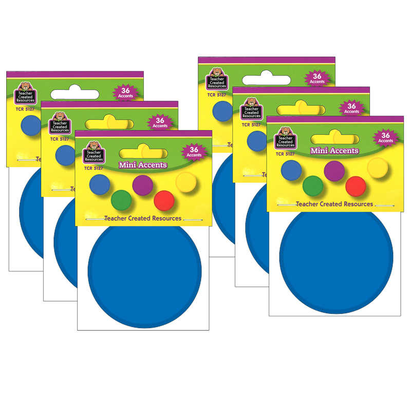 Teacher Created Resources Colorful Circles Mini Accents - 5127 Classroom Decorations