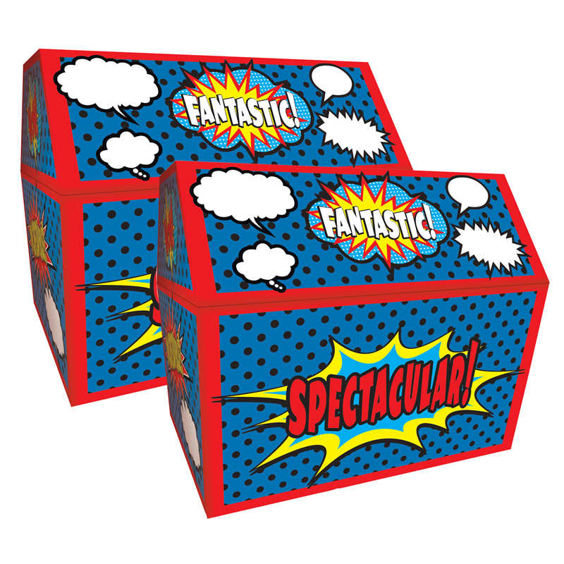 Teacher Created Resources Superhero Chest, Pack of 2