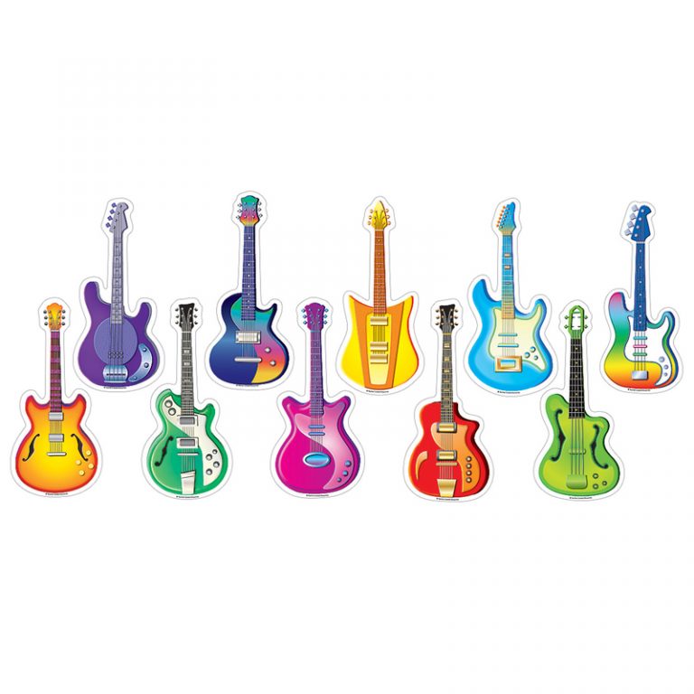 Teacher Created Resources Guitars Accents, Pack of 30