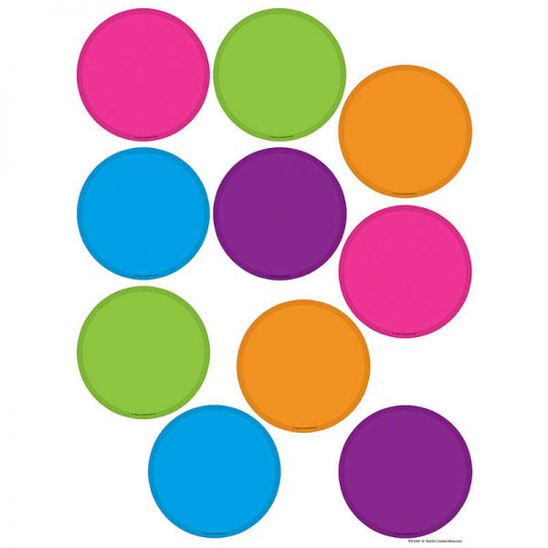 Teacher Created Resources Bright Circles Accents, Pack of 30