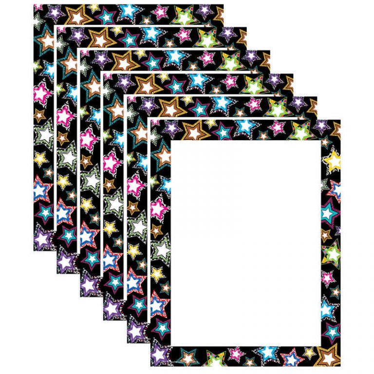 TeachersParadise Teacher Created Resources Fancy Stars Computer Paper