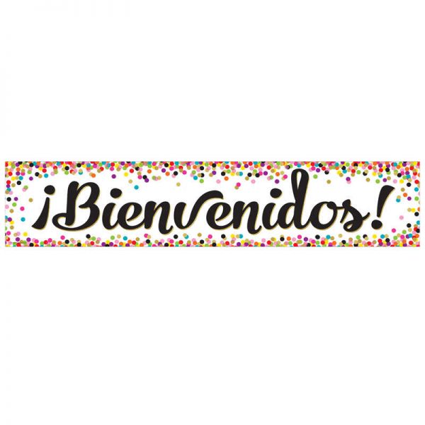 Teacher Created Resources Confetti Bienvenidos (Spanish Welcome) Banner