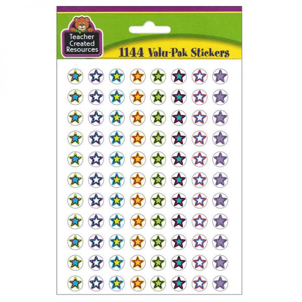 Teacher Created Resources Fancy Stars 2 Mini Stickers Valu-Pak