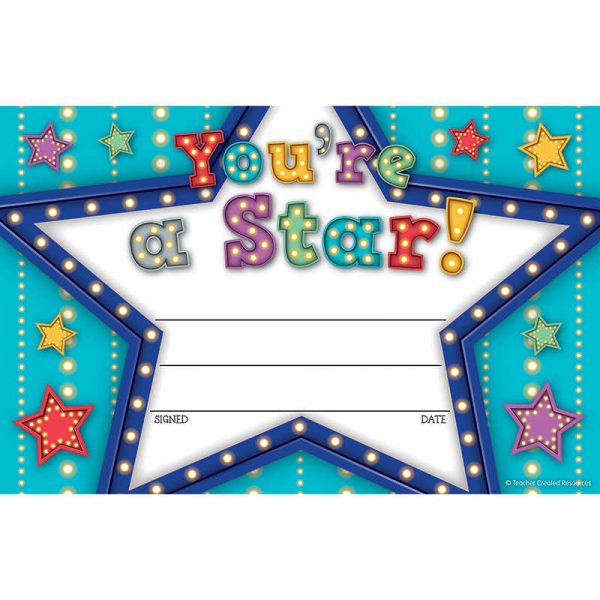 Teacher Created Resources Marquee You’re a Star Awards