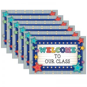 Teacher Created Resources Marquee Welcome Postcards, 30 Per Pack, 6 Packs