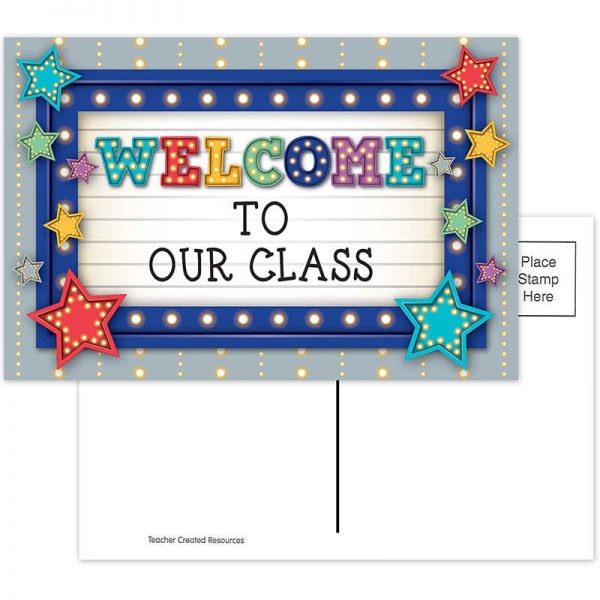 Teacher Created Resources Marquee Welcome Postcards