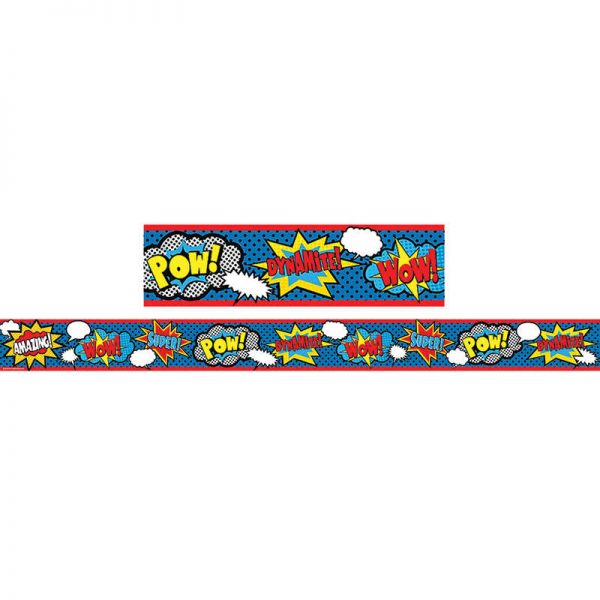 Teacher Created Resources Superhero Straight Border Trim, 35 Feet