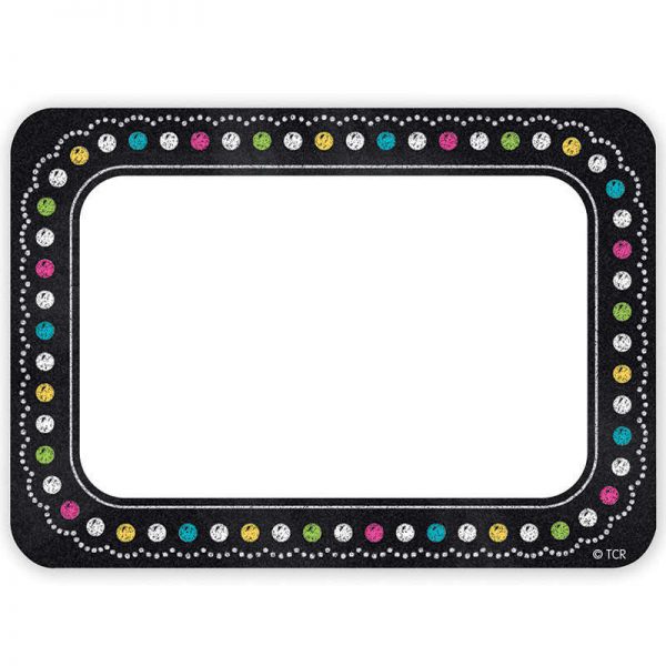 Teacher Created Resources Chalkboard Brights Name Tags