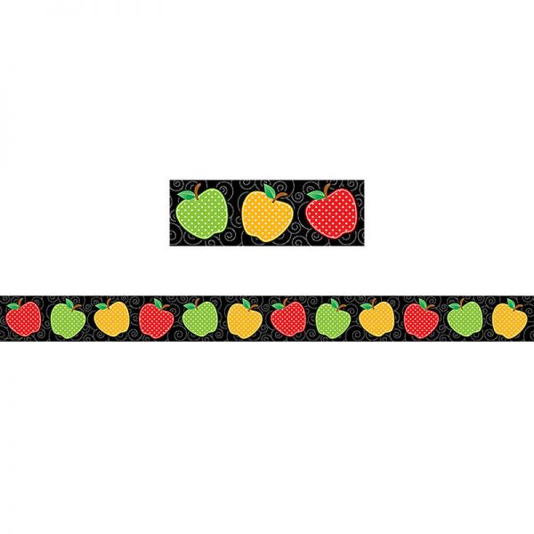Teacher Created Resources Dotty Apples Straight Border Trim, 35 Feet