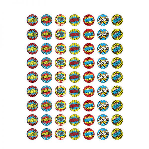 Teacher Created Resources Superhero Mini Stickers