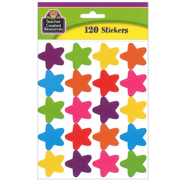 Teacher Created Resources Bright Stars Stickers (die cut star shape)