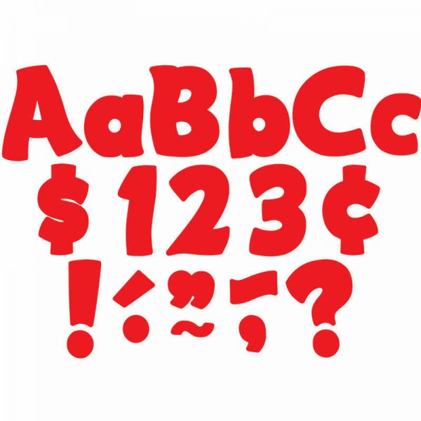 Teacher Created Resources Red Funtastic 4" Letters Combo Pack