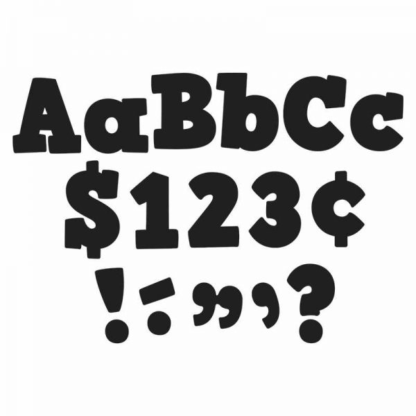 Teacher Created Resources Black Bold Block 4" Letters Combo Pack