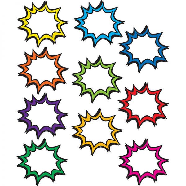 Teacher Created Resources Superhero Burst Accents, Pack of 30
