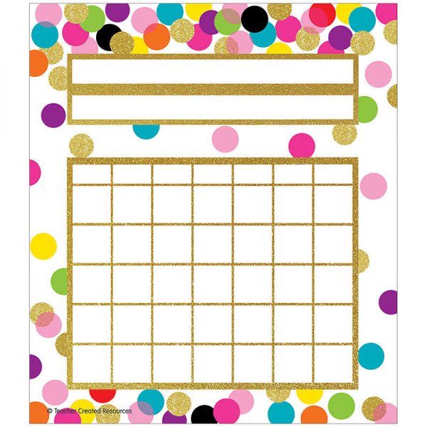 Teacher Created Resources Confetti Incentive Charts, 36 Per Pack