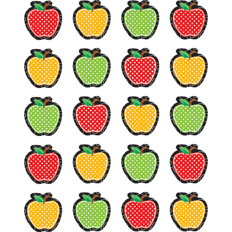 Teacher Created Resources Dotty Apples Stickers, Pack of 120
