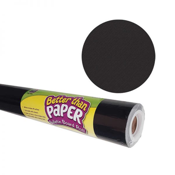 Teacher Created Resources Better Than Paper® Bulletin Board Roll, 4' x 12', Black, 4 Rolls