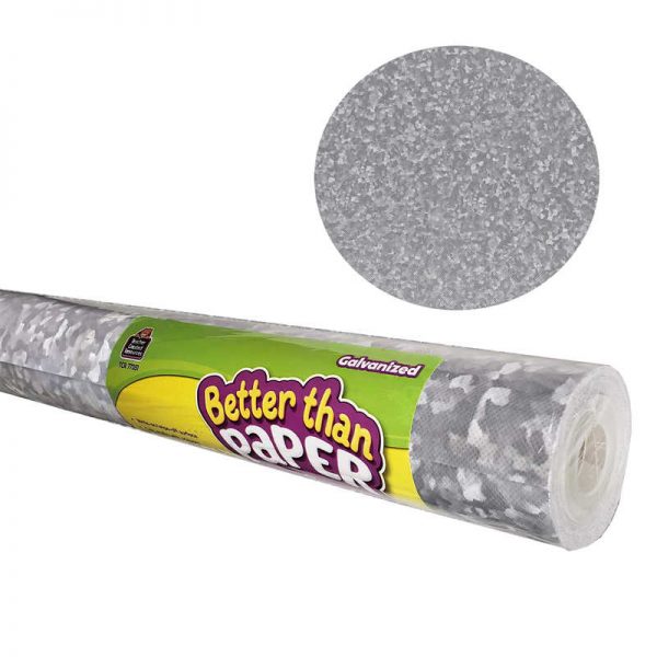 Teacher Created Resources Better Than Paper® Bulletin Board Roll, 4' x 12', Galvanized Metal, 4 Rolls