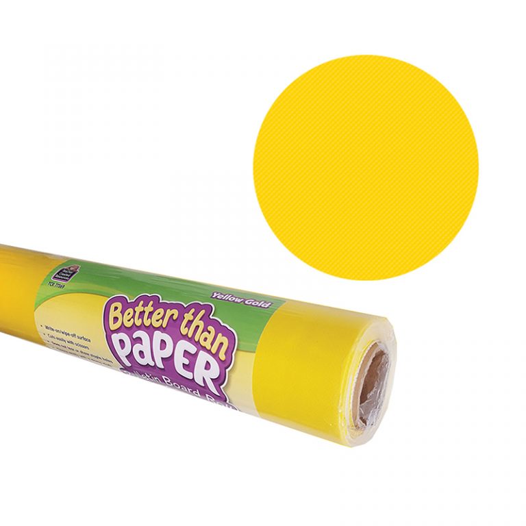 Teacher Created Resources Better Than Paper® Bulletin Board Roll, 4' x 12', Yellow Gold, 4 Rolls