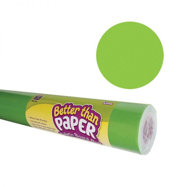 Teacher Created Resources Better Than Paper® Bulletin Board Roll, 4' x 12', Lime, 4 Rolls