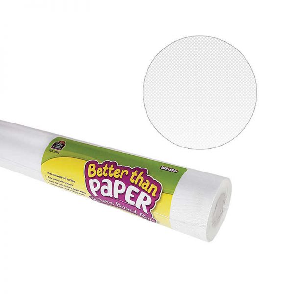 Teacher Created Resources Better Than Paper® Bulletin Board Roll, 4' x 12', White, 4 Rolls