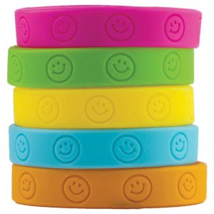 Teacher Created Resources Happy Faces Wristbands, Pack of 10