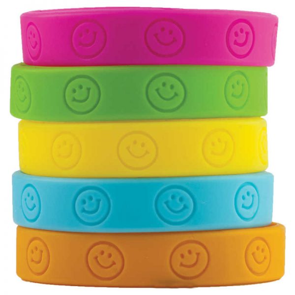 Teacher Created Resources Happy Faces Wristbands, Pack of 10