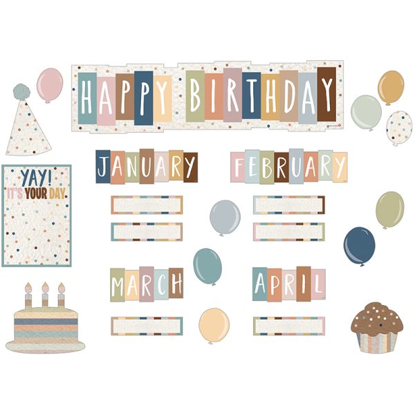 Teacher Created Resources Everyone is Welcome Happy Birthday Mini Bulletin Board Set