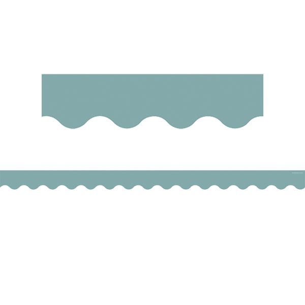 Teacher Created Resources Calming Blue Scalloped Border Trim, 35 Feet
