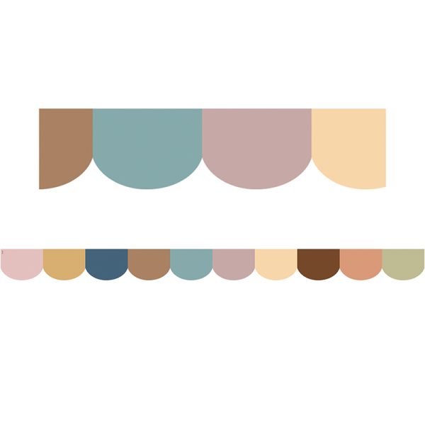 Teacher Created Resources Everyone is Welcome Scalloped Die-Cut Border Trim, 35 Feet