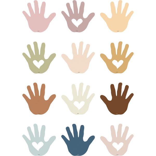 Teacher Created Resources Everyone is Welcome Helping Hands Mini Accents, Pack of 36