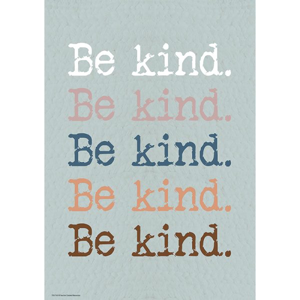Teacher Created Resources Be Kind. Be Kind. Be Kind. Positive Poster