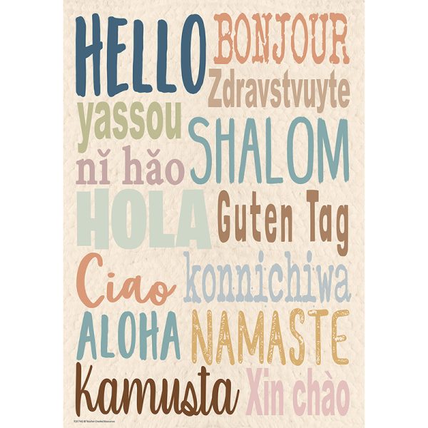 Teacher Created Resources Everyone is Welcome Hello Positive Poster