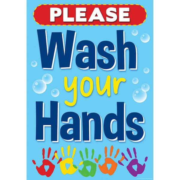 Teacher Created Resources Wash Your Hands Positive Poster
