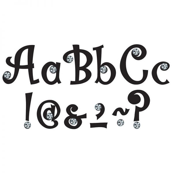 Teacher Created Resources 7" Bling Letters with Jewels, 202 Pieces