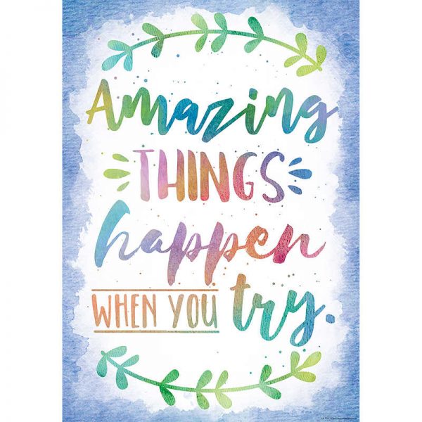 Teacher Created Resources Amazing Things Happen When You Try Chart