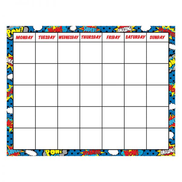 Teacher Created Resources Superhero Chart