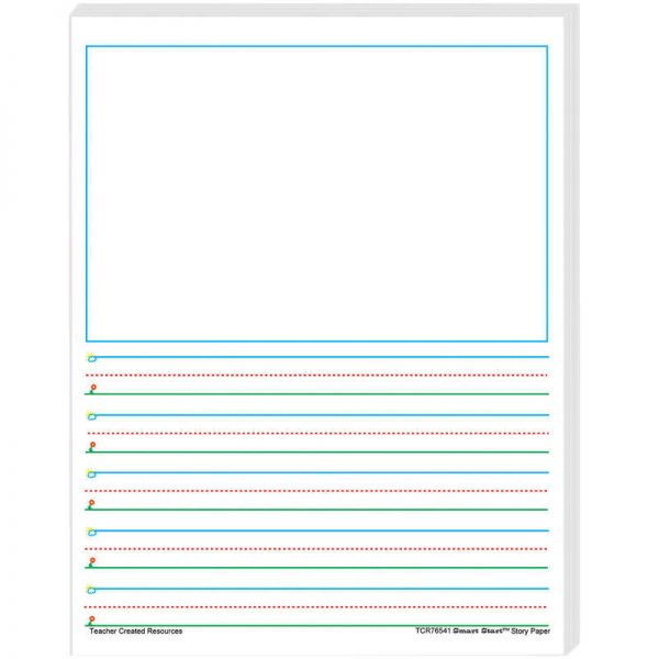 Teacher Created Resources Smart Start 1-2 Story Paper: 100 Sheets