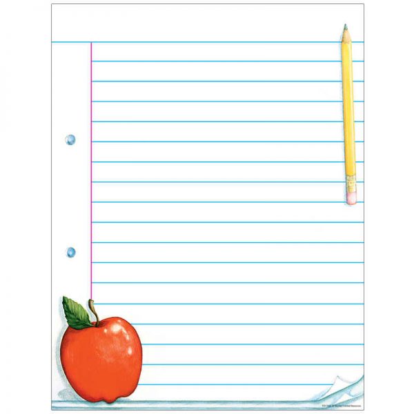 Teacher Created Resources Notepad Paper Lined Chart