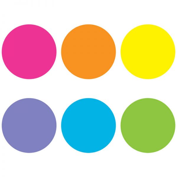Teacher Created Resources Spot On® Bright Circles Carpet Markers, 7"
