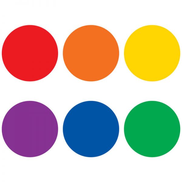Teacher Created Resources Spot On® Colorful Circles Carpet Markers, 7"
