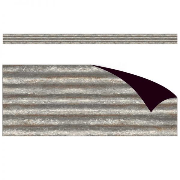 Teacher Created Resources Corrugated Metal Magnetic Border, 24 Feet