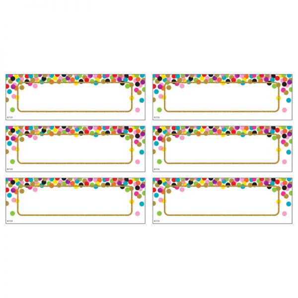 Teacher Created Resources Confetti Labels Magnetic Accents, Pack of 20