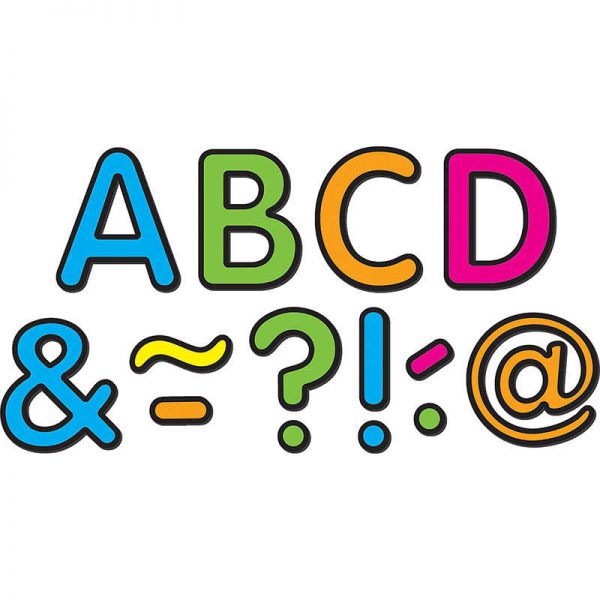 Teacher Created Resources Neon Brights Classic 2" Magnetic Letters