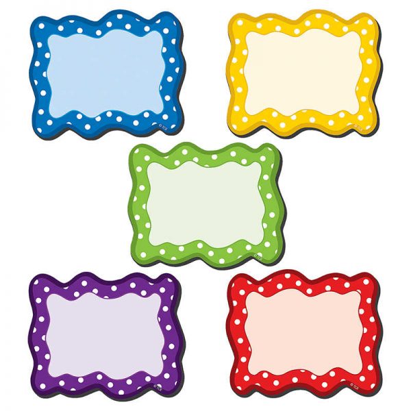 Teacher Created Resources Polka Dots Blank Cards Magnetic Accents