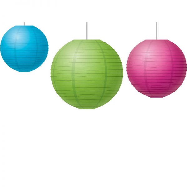 Teacher Created Resources Brights Paper Lanterns, Pack of 3