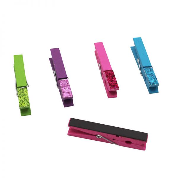 Teacher Created Resources Glitter Magnetic Clothespins