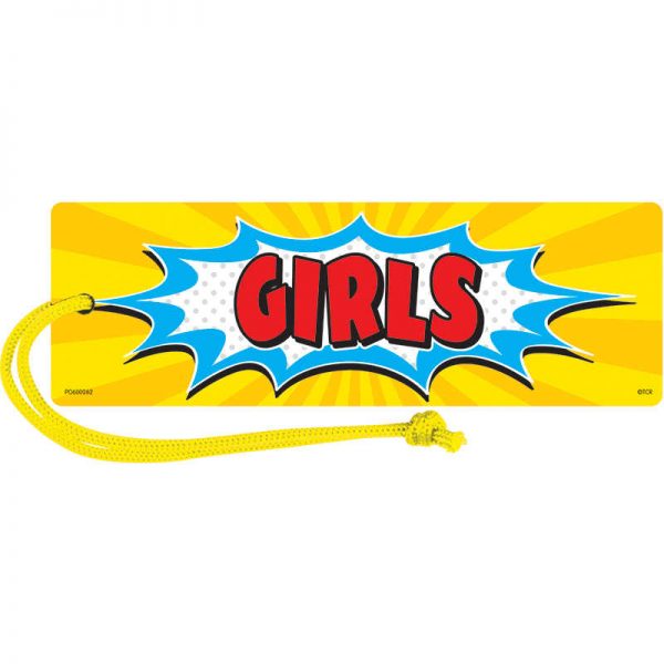 Teacher Created Resources Superhero Magnetic Girls Pass