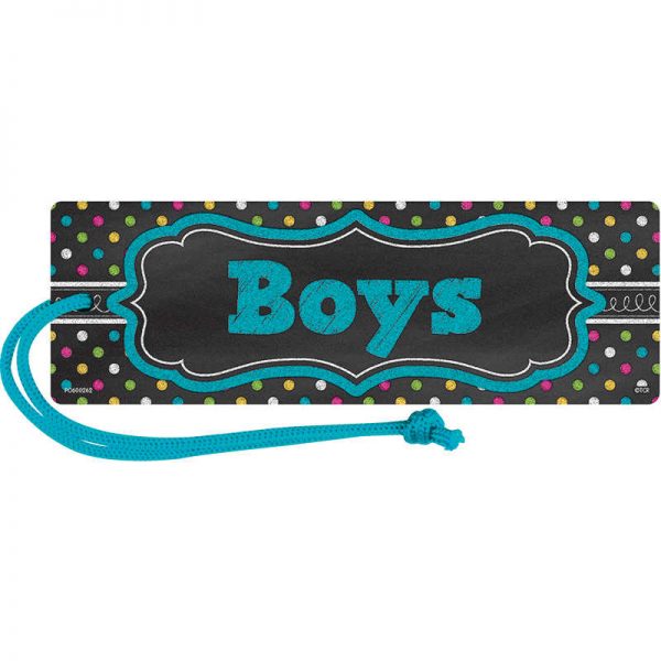Teacher Created Resources Chalkboard Brights Magnetic Boys Pass