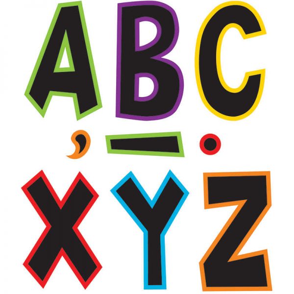 Teacher Created Resources Electric Bright 7" Fun Font Letters